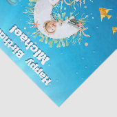 Big 3rd under Zee Birthday Photo Collage Tissuepapier (Detail)