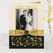 BIG 50th Anniversary Photo Carte de signature de l (Fleur jaune)