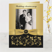 BIG 50th Anniversary Photo Carte de signature de l (Fleur jaune)