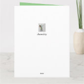 BIG 60th Mama En Papa Happy Jubileum Hummingbird Kaart (Achterkant)