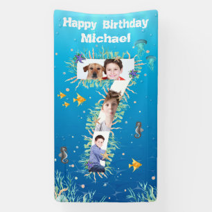 Big 7th Birthday under the Zee Photo Collage Spandoek