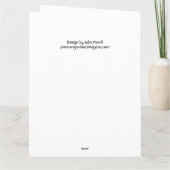 Big 80th Birthday Card Kaart (Achterkant)