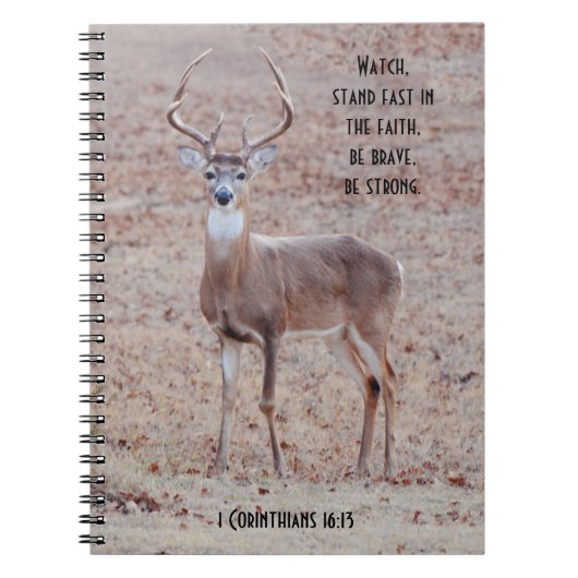 Big and Beautiful Wild Buck Deer Prayer Journal (Devant)