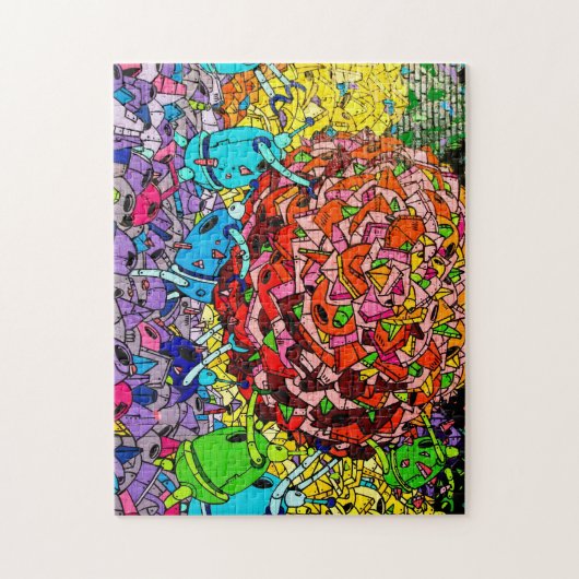 Big Apple Greeter - NYC graffiti puzzel (Verticaal)