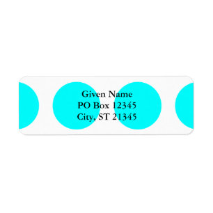 Big Aqua Stippen Etiket