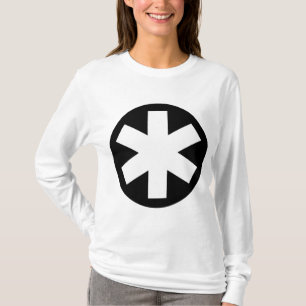 Big Asterisk - zwart en wit T-shirt