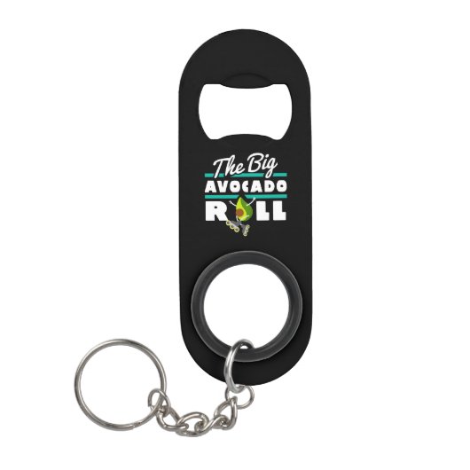 Big Avocado Roll Sleutelhanger Bottle Open Mini Flessenopener (Voorkant)