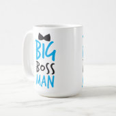 Big baas man mooi Bossy design met een stropdas vo Koffiemok (Voorkant links)