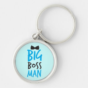 Big baas man mooi Bossy design met een stropdas vo Sleutelhanger