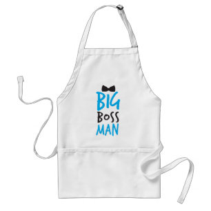 Big baas man mooi Bossy design met een stropdas vo Standaard Schort