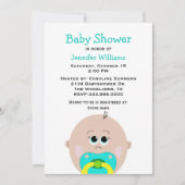 Big Baby Face Baby shower Invitation (Devant)