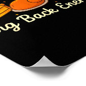 Big Back Energy Funny Thanksgiving Dinner Turkey L Poster (Hoek)