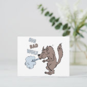 Big Bad Wolf Briefkaart (Staand voorkant)