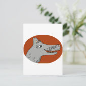BIG BAD WOLF cartoon Briefkaart (Staand voorkant)