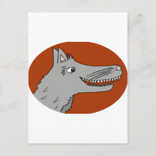 BIG BAD WOLF cartoon Briefkaart