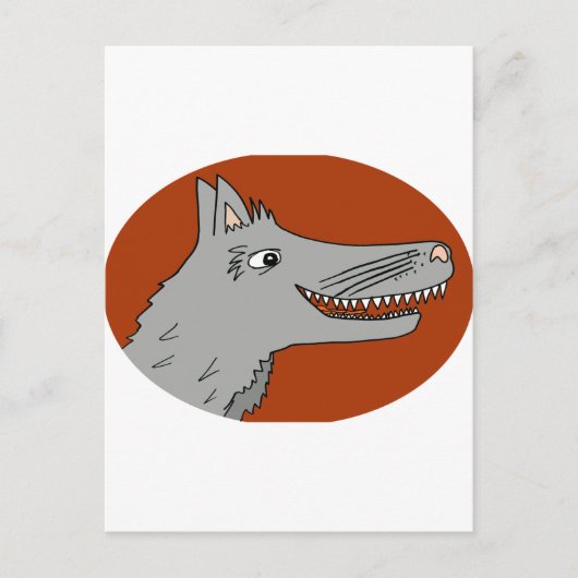 BIG BAD WOLF cartoon Briefkaart (Voorkant)
