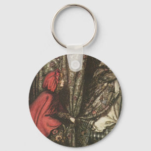 Big Bad Wolf in Grandma's Bed Sleutelhanger