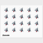 Big Bad Wolf Ronde Sticker (Vel)