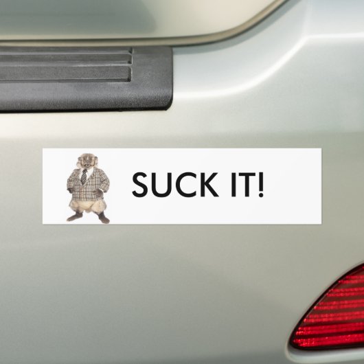 Big Badger Bumpersticker (Op auto)