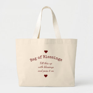 Big Bag van zegeningen betaalt het vooruit en geef Grote Tote Bag
