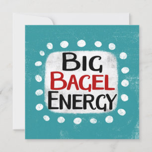 Big Bagel Energy Wenskaart Kaart