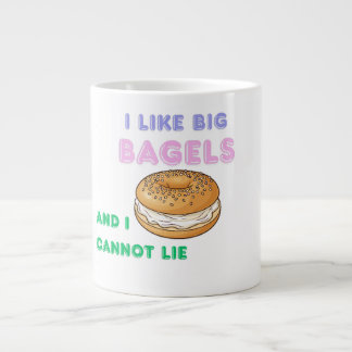 Big Bagels Funny Breakfast Shirt Extra Grote Beker