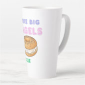 Big Bagels Funny Breakfast Shirt Latte Mok (Rechterhoek)