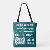 Big Balls van Yarn ・ Kroeskraft {Donker} Draagtas (Achterkant)