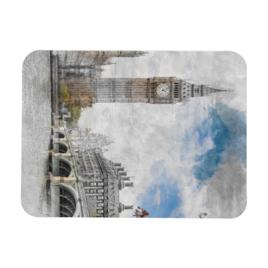 Big Ban, Londen, Verenigd Koninkrijk Magneet (Horizontaal)
