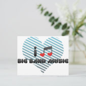 Big Band Music Briefkaart (Staand voorkant)
