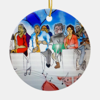 Big Band Music Keramisch Ornament