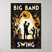  Big Band Swing Dance Poster (Voorkant)