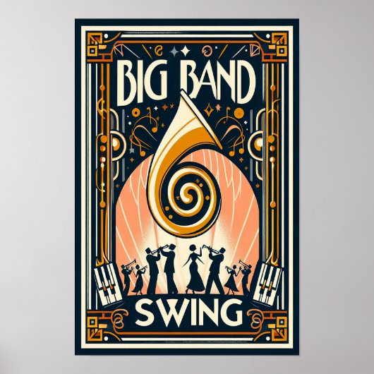 Big Band Swing Dance Poster (Voorkant)