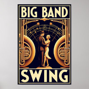  Big Band Swing Dance Poster