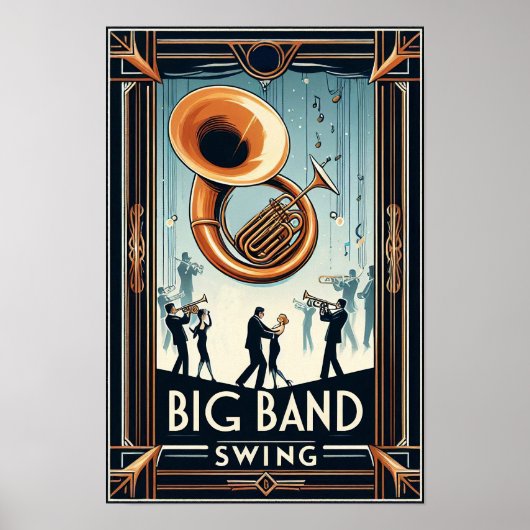  Big Band Swing Dance Poster (Voorkant)