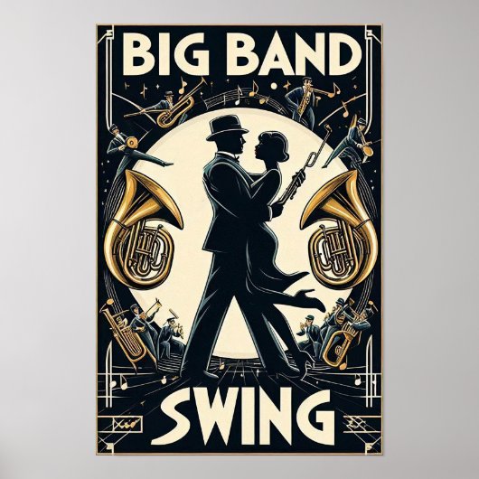 Big Band Swing Dance Poster (Voorkant)