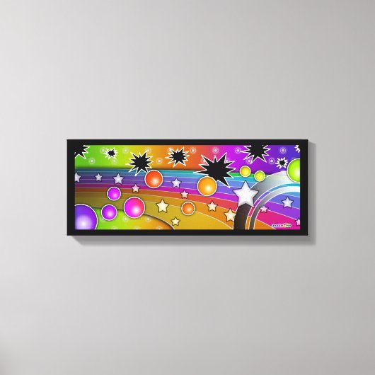 Big Bang Black Hole (Long) Wrapped Canvas Afdruk (Voorkant)