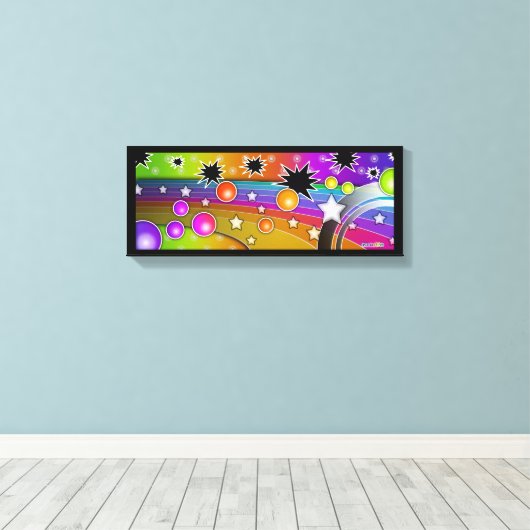 Big Bang Black Hole (Long) Wrapped Canvas Afdruk (Insitu (Houten vloer))