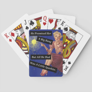 Big Bang Fireworks  Funny Single Girl Pokerkaarten