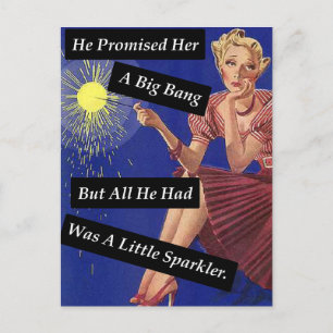 Big Bang Fireworks  Let Single Girl Briefkaart