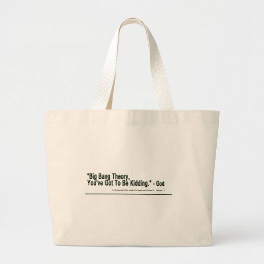 Big Bang Theory Grote Tote Bag (Voorkant)