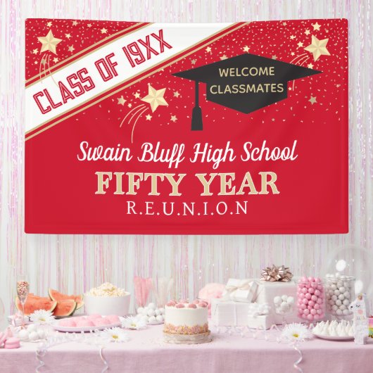 Big Banner! 50th class reunion banner (Feest)