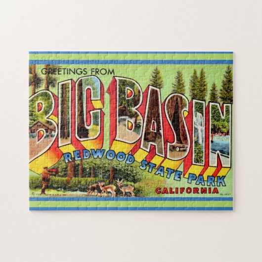 Big Basin Redwood Park 11x14 Legpuzzel (Horizontaal)