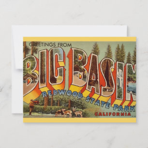 Big Basin Redwood Park Ansichtkaart Briefkaart