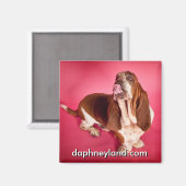 Big Basset Kiss Magnet (Recto/Verso)