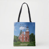 Big Bay Lighthouse over de hele canvas tas (Voorkant)