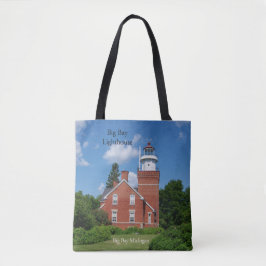 Big Bay Lighthouse over de hele canvas tas