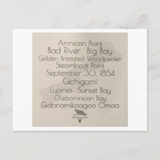 Big Bay Madeline Island Woorden Ansichtkaart Briefkaart