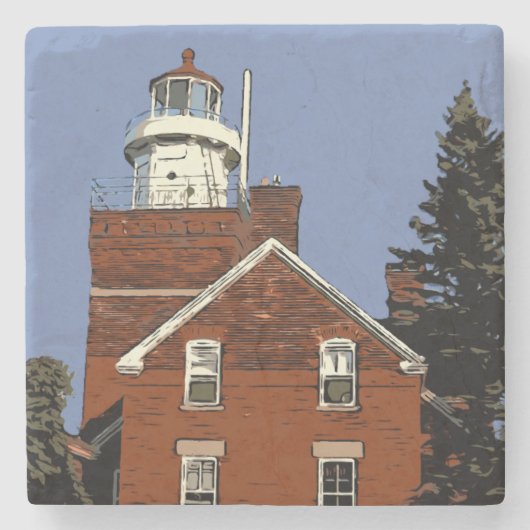 BIG BAY-PUNT STENEN ONDERZETTER (Voorkant)