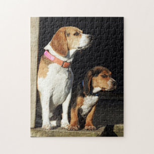 Big Beagle Sister en Little Brother Beagle Legpuzzel